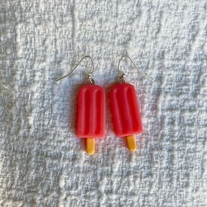 Red Popsicle Earrings - Brand New!